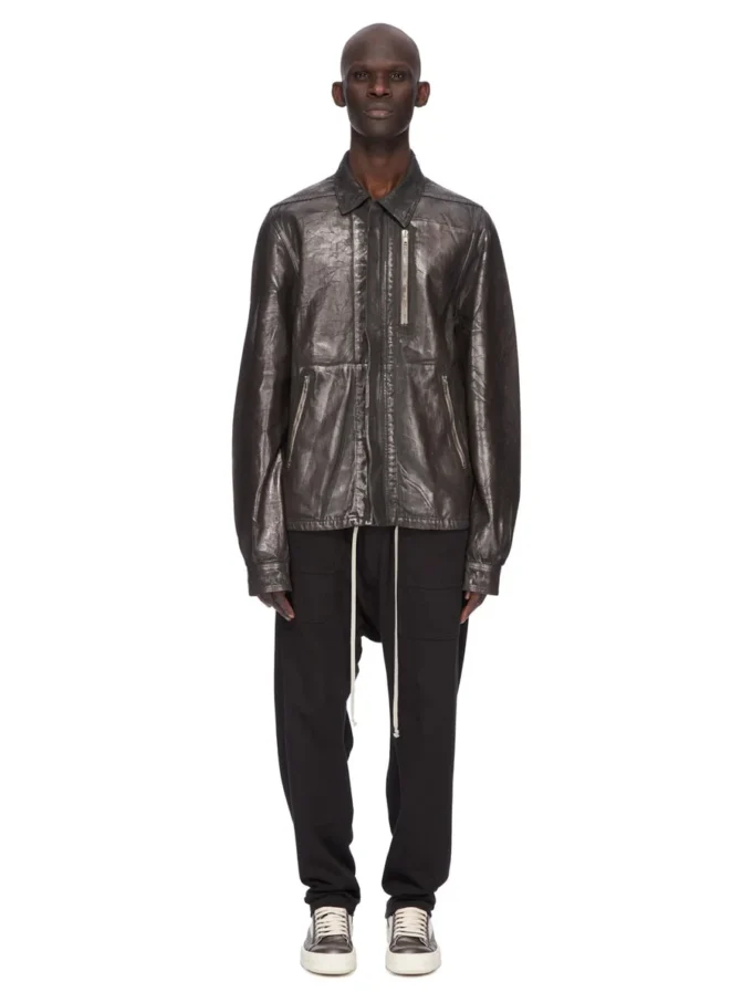 DRKSHDW FW25 CONCORDIANS CLASSIC CARGO DRAWSTRING IN BLACK COMPACT HEAVY JERSEY DU02E7370RIG-09