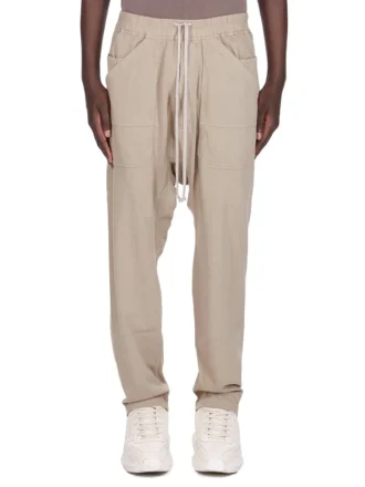 DRKSHDW FW25 CONCORDIANS CLASSIC CARGO DRAWSTRING IN DIRTY PEARL COMPACT HEAVY JERSEY DU02E7370RIG-88