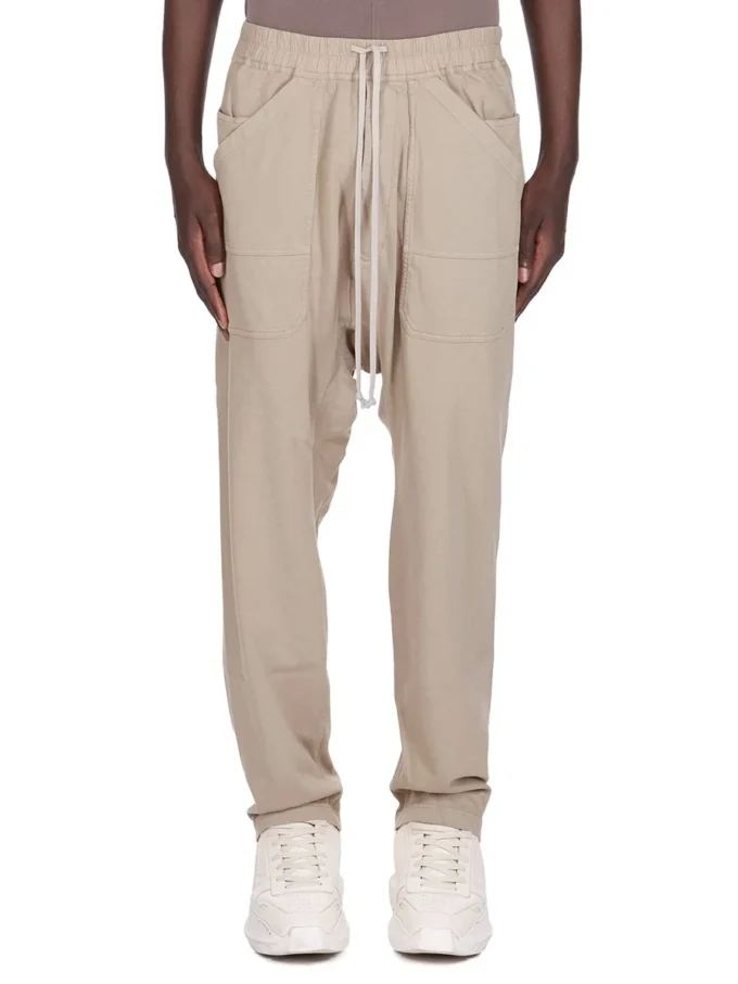 DRKSHDW FW25 CONCORDIANS CLASSIC CARGO DRAWSTRING IN DIRTY PEARL COMPACT HEAVY JERSEY DU02E7370RIG-88