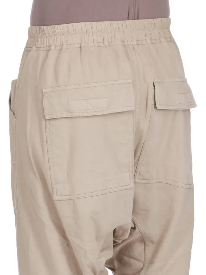 DRKSHDW FW25 CONCORDIANS CLASSIC CARGO DRAWSTRING IN DIRTY PEARL COMPACT HEAVY JERSEY DU02E7370RIG-88
