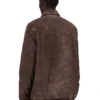 DRKSHDW FW25 CONCORDIANS CONCEALED ZIPFRONT JKT IN DRKDUST BRUSHED COTTON. DU02E7775BMO-78