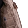 DRKSHDW FW25 CONCORDIANS CONCEALED ZIPFRONT JKT IN DRKDUST BRUSHED COTTON. DU02E7775BMO-78