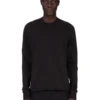 DRKSHDW FW25 CONCORDIANS CREWNECK SWEAT IN BLACK COMPACT HEAVY JERSEY. DU02E7279RIGP-09