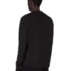 DRKSHDW FW25 CONCORDIANS CREWNECK SWEAT IN BLACK COMPACT HEAVY JERSEY. DU02E7279RIGP-09