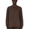 DRKSHDW FW25 CONCORDIANS CREWNECK SWEAT IN DARK DUST COMPACT HEAVY JERSEY. DU02E7279RIGP-78