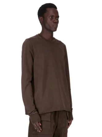 DRKSHDW FW25 CONCORDIANS CREWNECK SWEAT IN DARK DUST COMPACT HEAVY JERSEY. DU02E7279RIGP-78