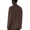 DRKSHDW FW25 CONCORDIANS CREWNECK SWEAT IN DARK DUST COMPACT HEAVY JERSEY. DU02E7279RIGP-78
