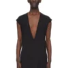 DRKSHDW FW25 CONCORDIANS DYLAN T IN BLACK BLACK COTTON GAUZE JERSEY DU02E7157BH-09