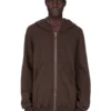 DRKSHDW FW25 CONCORDIANS JUMBO GIMP HOODIE IN DARK DUST SLUB FELPA DU02E7283FSL-78