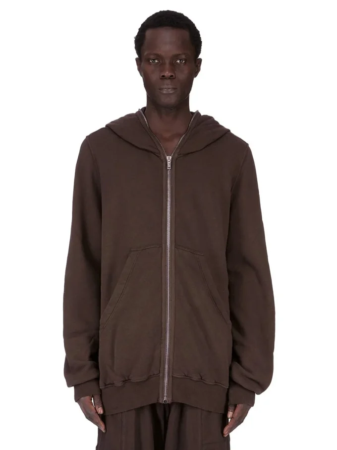 DRKSHDW FW25 CONCORDIANS JUMBO GIMP HOODIE IN DARK DUST SLUB FELPA DU02E7283FSL-78