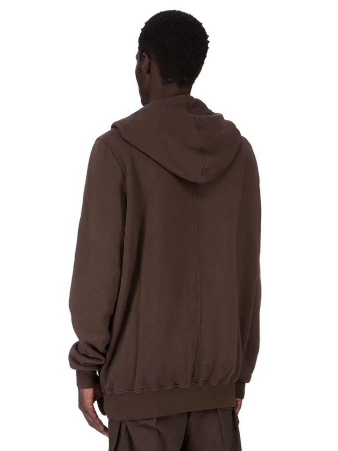 DRKSHDW FW25 CONCORDIANS JUMBO GIMP HOODIE IN DARK DUST SLUB FELPA DU02E7283FSL-78