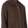 DRKSHDW FW25 CONCORDIANS JUMBO GIMP HOODIE IN DARK DUST SLUB FELPA DU02E7283FSL-78