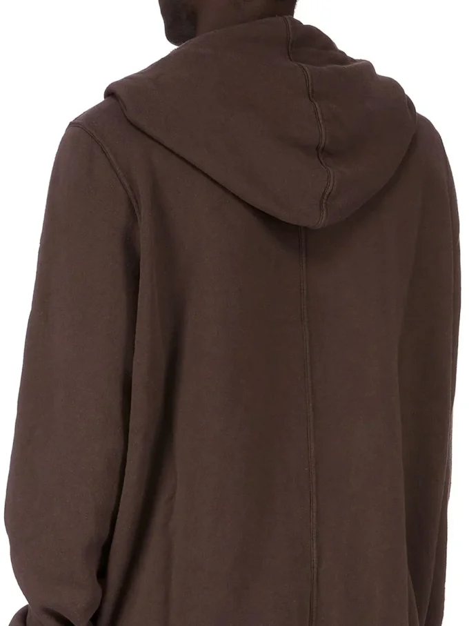 DRKSHDW FW25 CONCORDIANS JUMBO GIMP HOODIE IN DARK DUST SLUB FELPA DU02E7283FSL-78