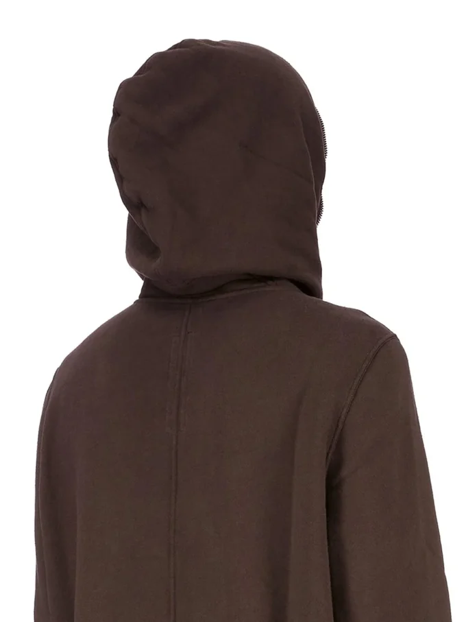 DRKSHDW FW25 CONCORDIANS JUMBO GIMP HOODIE IN DARK DUST SLUB FELPA DU02E7283FSL-78