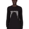 DRKSHDW FW25 CONCORDIANS LEVEL LS T IN BLACK MEDIUM WEIGHT COTTON JERSEY DU02E7260RNEP4-0908