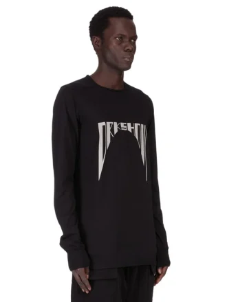 DRKSHDW FW25 CONCORDIANS LEVEL LS T IN BLACK MEDIUM WEIGHT COTTON JERSEY DU02E7260RNEP4-0908
