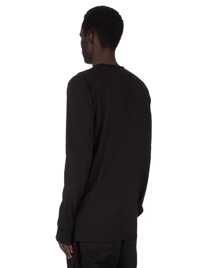 DRKSHDW FW25 CONCORDIANS LEVEL LS T IN BLACK MEDIUM WEIGHT COTTON JERSEY DU02E7260RNEP4-0908