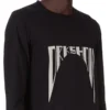 DRKSHDW FW25 CONCORDIANS LEVEL LS T IN BLACK MEDIUM WEIGHT COTTON JERSEY DU02E7260RNEP4-0908