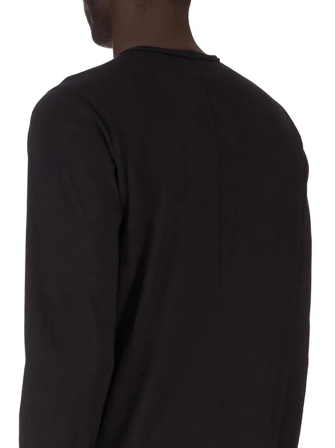 DRKSHDW FW25 CONCORDIANS LEVEL LS T IN BLACK MEDIUM WEIGHT COTTON JERSEY DU02E7260RNEP4-0908