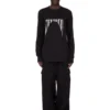 DRKSHDW FW25 CONCORDIANS LEVEL LS T IN BLACK MEDIUM WEIGHT COTTON JERSEY DU02E7260RNEP4-0908