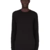 DRKSHDW FW25 CONCORDIANS LEVEL T IN BLACK COTTON GAUZE JERSEY DU02E7260BH-09