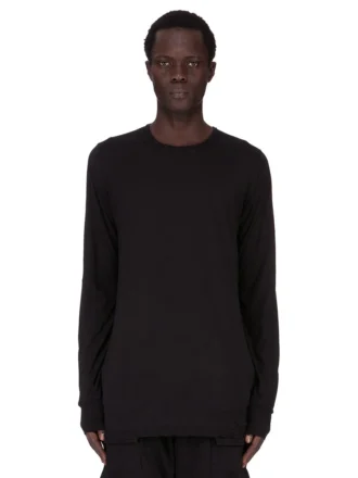 DRKSHDW FW25 CONCORDIANS LEVEL T IN BLACK COTTON GAUZE JERSEY DU02E7260BH-09