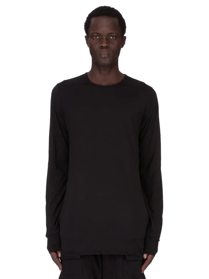 DRKSHDW FW25 CONCORDIANS LEVEL T IN BLACK COTTON GAUZE JERSEY DU02E7260BH-09