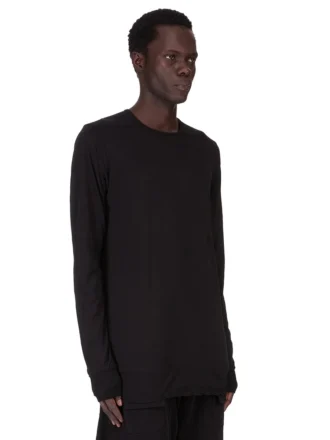 DRKSHDW FW25 CONCORDIANS LEVEL T IN BLACK COTTON GAUZE JERSEY DU02E7260BH-09