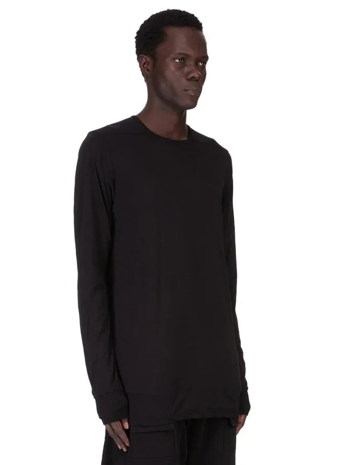 DRKSHDW FW25 CONCORDIANS LEVEL T IN BLACK COTTON GAUZE JERSEY DU02E7260BH-09