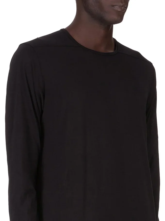 DRKSHDW FW25 CONCORDIANS LEVEL T IN BLACK COTTON GAUZE JERSEY DU02E7260BH-09