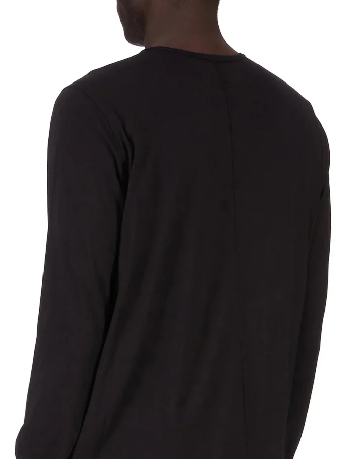 DRKSHDW FW25 CONCORDIANS LEVEL T IN BLACK COTTON GAUZE JERSEY DU02E7260BH-09