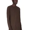 DRKSHDW FW25 CONCORDIANS LS LEVEL T IN DARK DUST COTTON GAUZE JERSEY DU02E7260BH-78