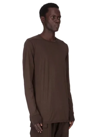 DRKSHDW FW25 CONCORDIANS LS LEVEL T IN DARK DUST COTTON GAUZE JERSEY DU02E7260BH-78