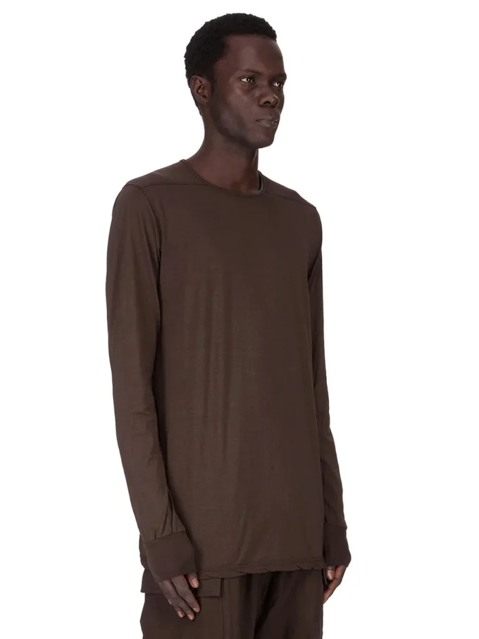 DRKSHDW FW25 CONCORDIANS LS LEVEL T IN DARK DUST COTTON GAUZE JERSEY DU02E7260BH-78