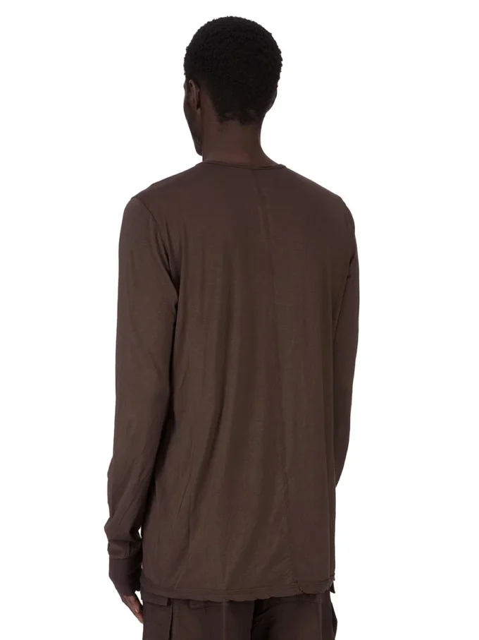 DRKSHDW FW25 CONCORDIANS LS LEVEL T IN DARK DUST COTTON GAUZE JERSEY DU02E7260BH-78