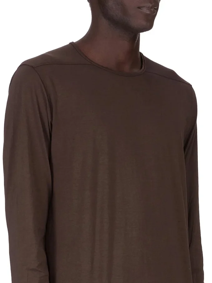 DRKSHDW FW25 CONCORDIANS LS LEVEL T IN DARK DUST COTTON GAUZE JERSEY DU02E7260BH-78