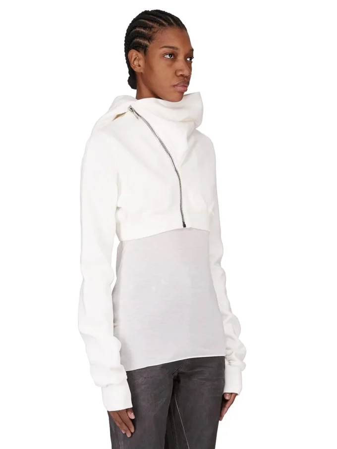 DRKSHDW FW25 CONCORDIANS MICRO MOUNTAIN HOODIE IN MILK FURKA HEAVY SWEATSHIRT DS02E7237F-11