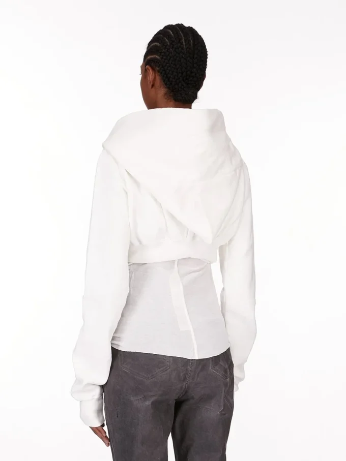 DRKSHDW FW25 CONCORDIANS MICRO MOUNTAIN HOODIE IN MILK FURKA HEAVY SWEATSHIRT DS02E7237F-11