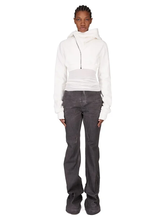 DRKSHDW FW25 CONCORDIANS MICRO MOUNTAIN HOODIE IN MILK FURKA HEAVY SWEATSHIRT DS02E7237F-11