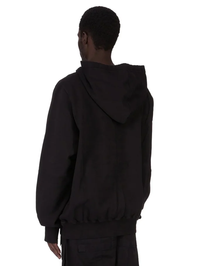 DRKSHDW FW25 CONCORDIANS OVERSIZED HOODIE IN BLACK/PEARL FURKA HEAVY SWEATSHIRT DU02E7262FEP3P-0908