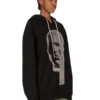 DRKSHDW FW25 CONCORDIANS OVERSIZED HOODIE IN BLACK/PEARL SLUP FELPA DS02E7241FSLP1P-0908