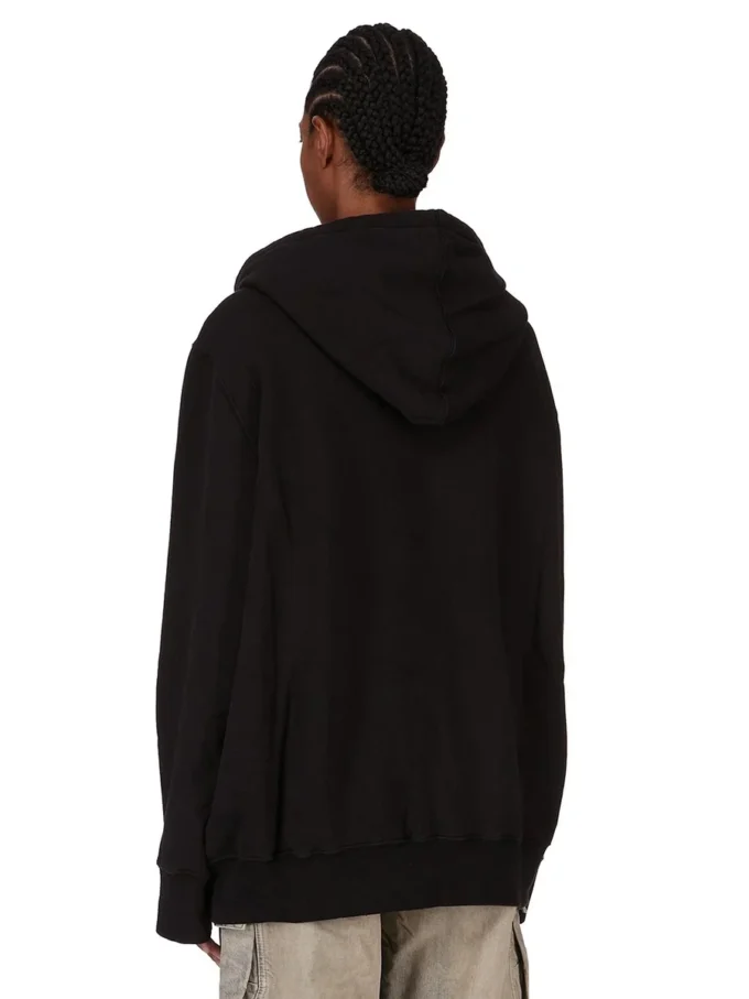 DRKSHDW FW25 CONCORDIANS OVERSIZED HOODIE IN BLACK/PEARL SLUP FELPA DS02E7241FSLP1P-0908