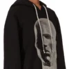 DRKSHDW FW25 CONCORDIANS OVERSIZED HOODIE IN BLACK/PEARL SLUP FELPA DS02E7241FSLP1P-0908