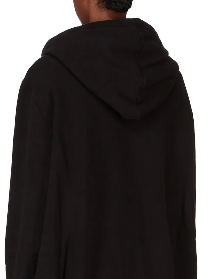 DRKSHDW FW25 CONCORDIANS OVERSIZED HOODIE IN BLACK/PEARL SLUP FELPA DS02E7241FSLP1P-0908