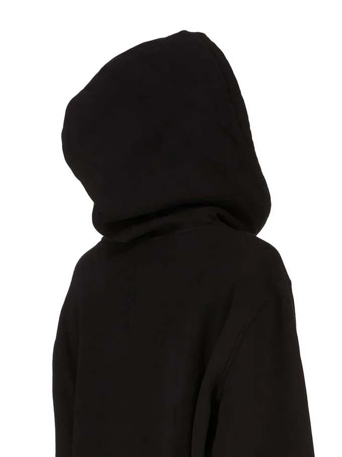 DRKSHDW FW25 CONCORDIANS OVERSIZED HOODIE IN BLACK/PEARL SLUP FELPA DS02E7241FSLP1P-0908