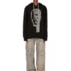 DRKSHDW FW25 CONCORDIANS OVERSIZED HOODIE IN BLACK/PEARL SLUP FELPA DS02E7241FSLP1P-0908