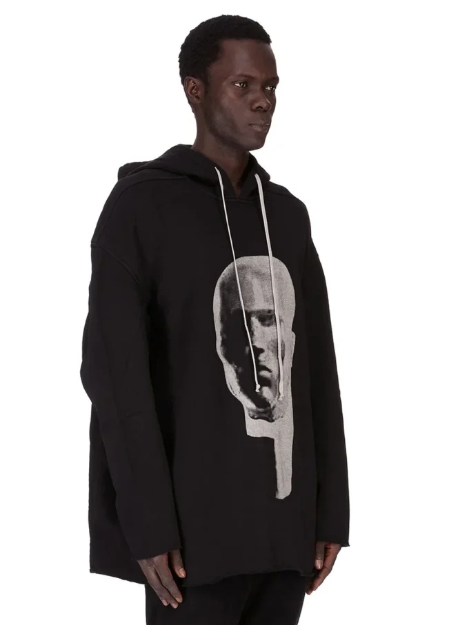 DRKSHDW FW25 CONCORDIANS PETER HOODIE BLACK/PEARL FURKA HEAVY SWEATSHIRT DU02E7280FEP1P-0908