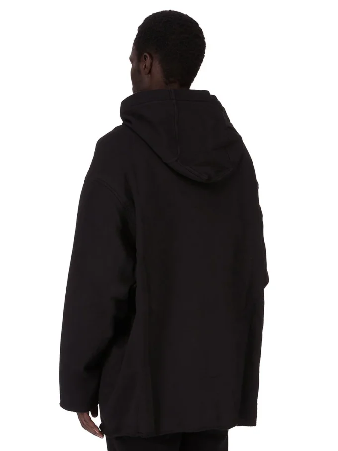 DRKSHDW FW25 CONCORDIANS PETER HOODIE BLACK/PEARL FURKA HEAVY SWEATSHIRT DU02E7280FEP1P-0908