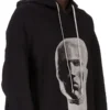 DRKSHDW FW25 CONCORDIANS PETER HOODIE BLACK/PEARL FURKA HEAVY SWEATSHIRT DU02E7280FEP1P-0908