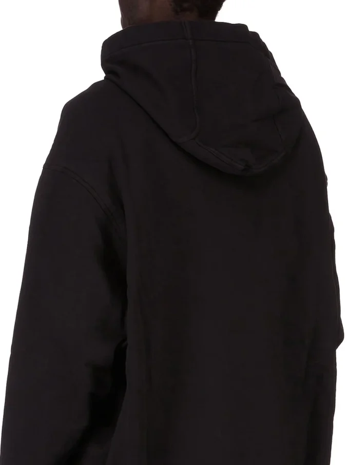 DRKSHDW FW25 CONCORDIANS PETER HOODIE BLACK/PEARL FURKA HEAVY SWEATSHIRT DU02E7280FEP1P-0908